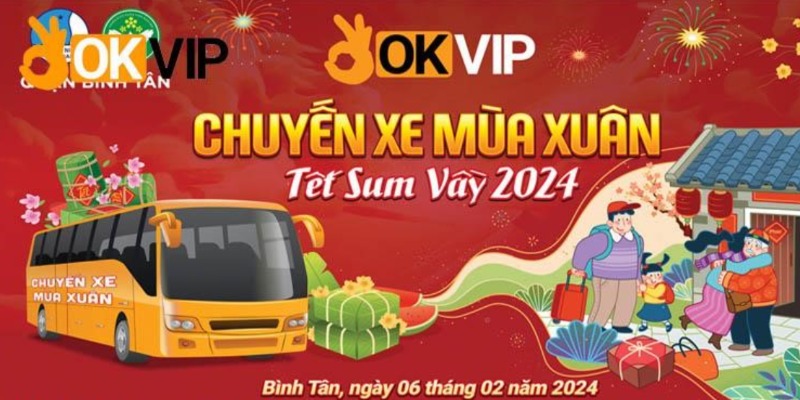 OKVIP trao tặng cả quà và vé xe cho người lao động nhân dịp Tết